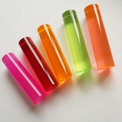 Custom multi-style high quality colored / clear acrylic  rod