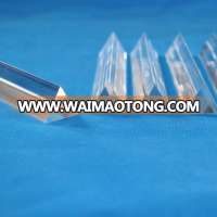 clear acrylic triangle rod/clear plastic triangle rod/clear perspex triangle rod