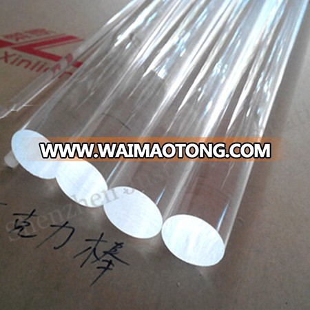 High quality 70mm diameter plastic clear cast acrylic rod